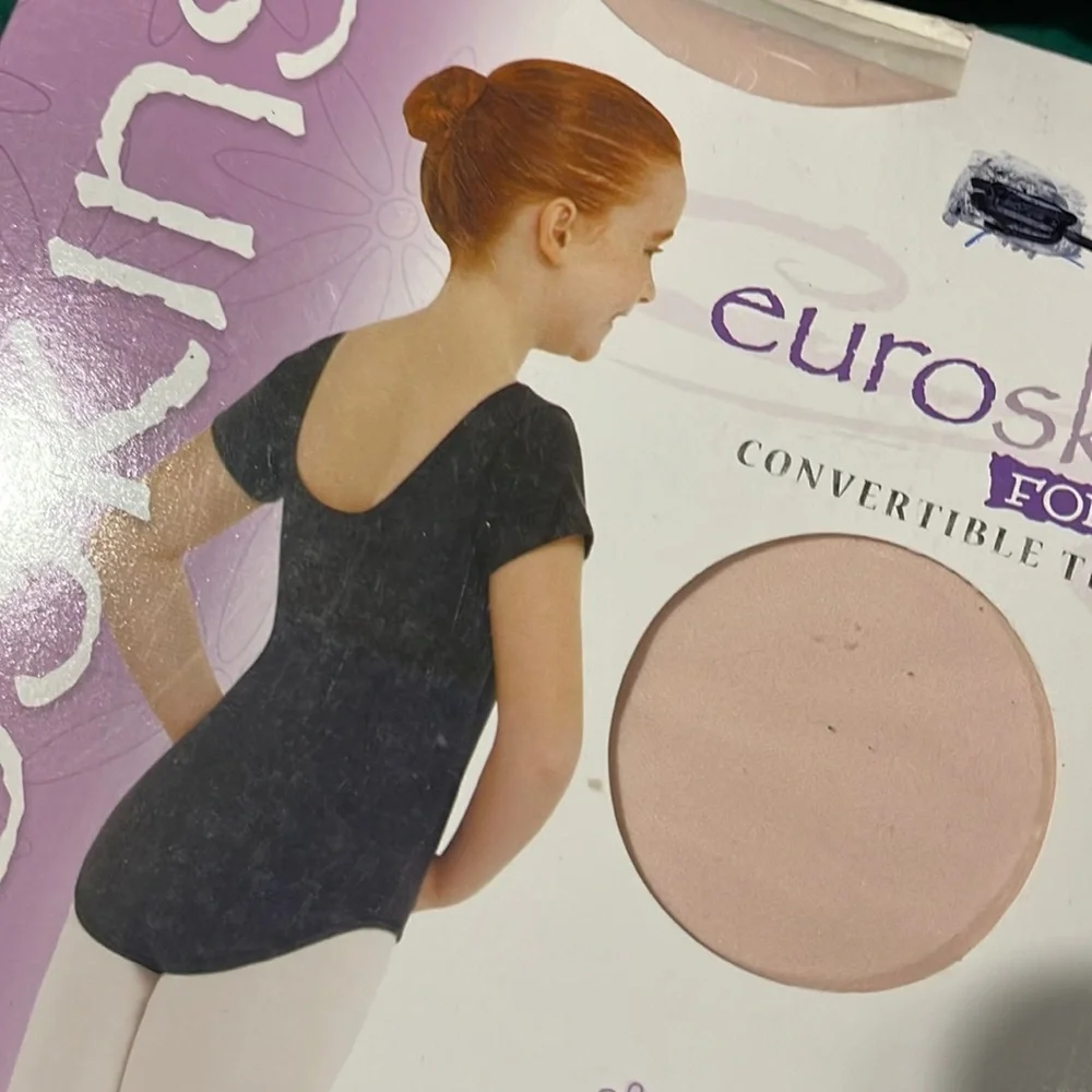 New kid’s Euroskins theatrical pink convertible tights L/XL